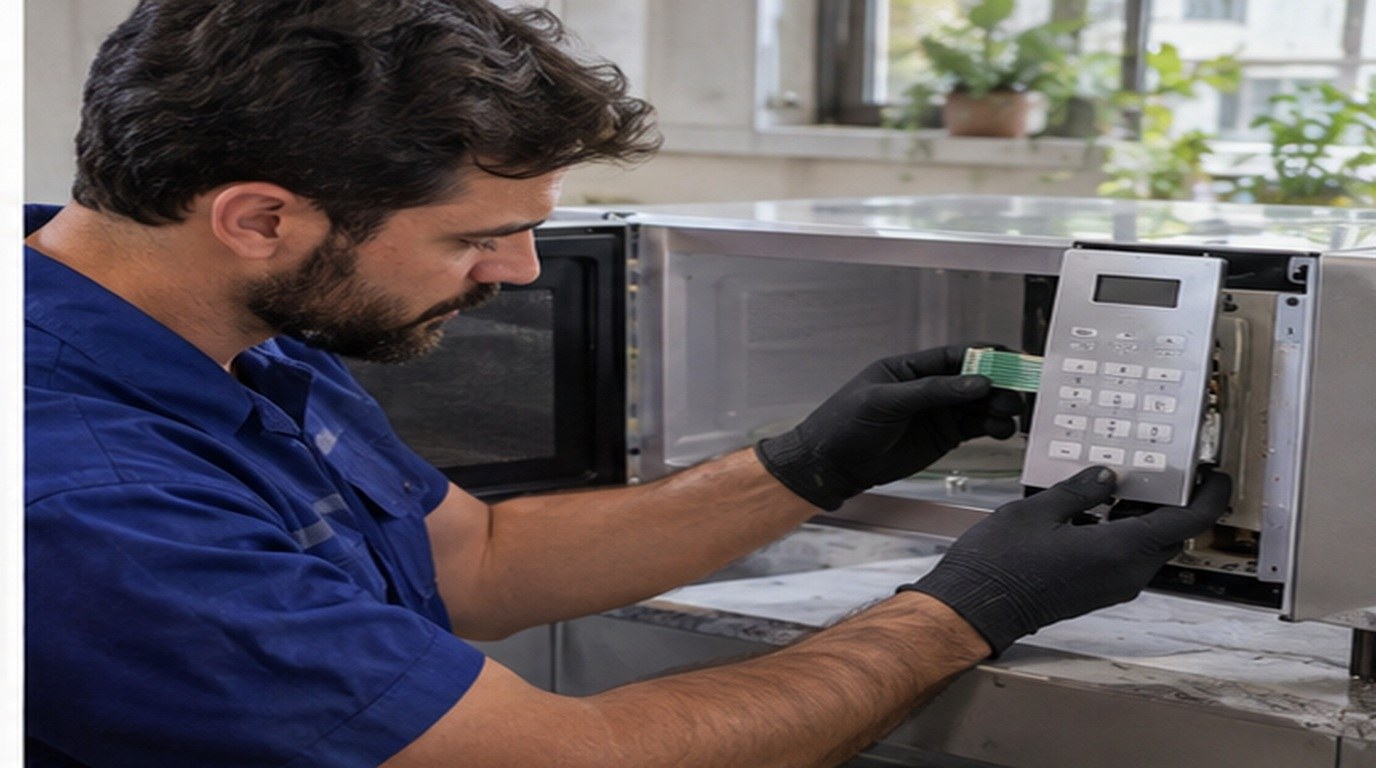 Conserto de micro-ondas em Palmas‑TO: troca da membrana e do painel