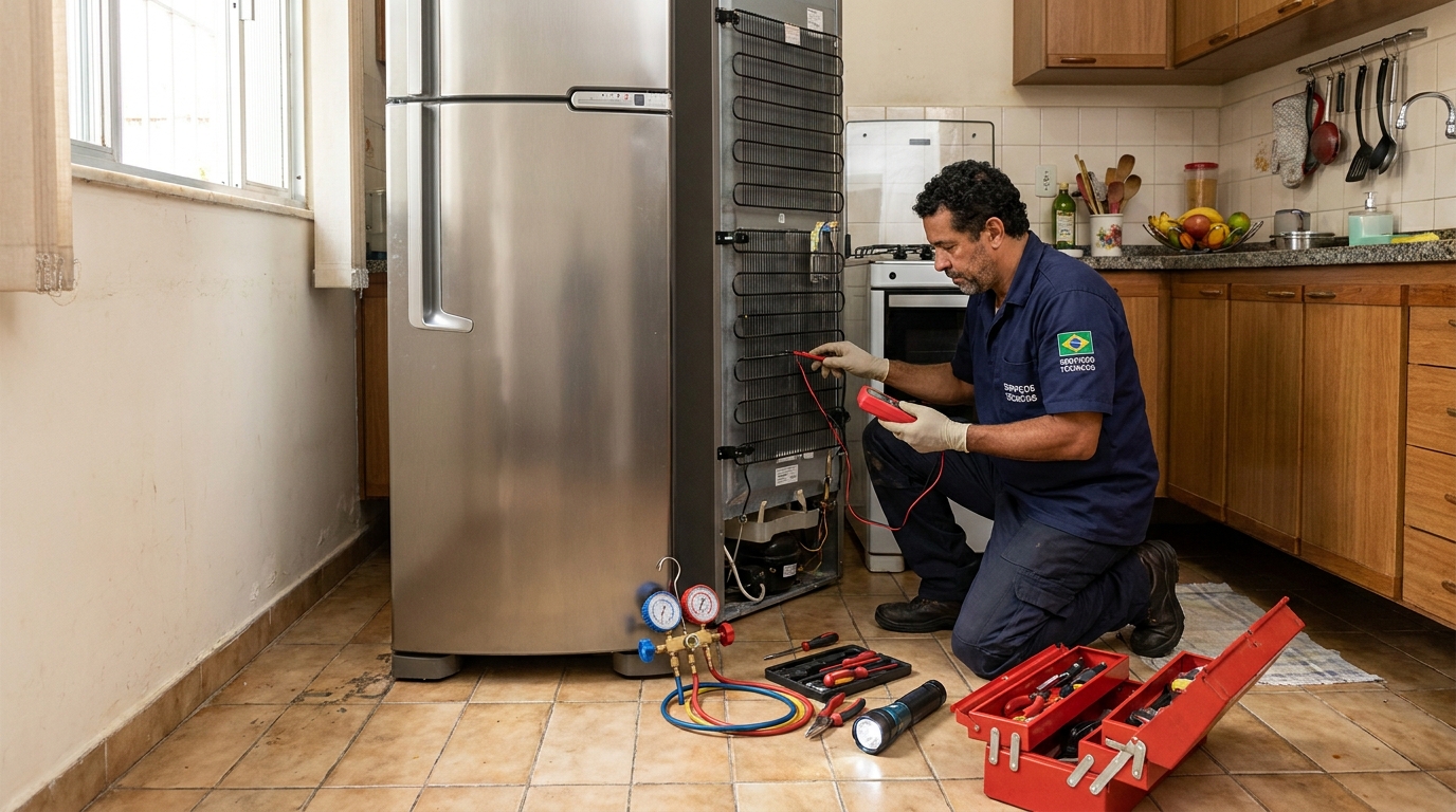 Revisão de motor e compressor de geladeira no Centro, Palmas‑TO